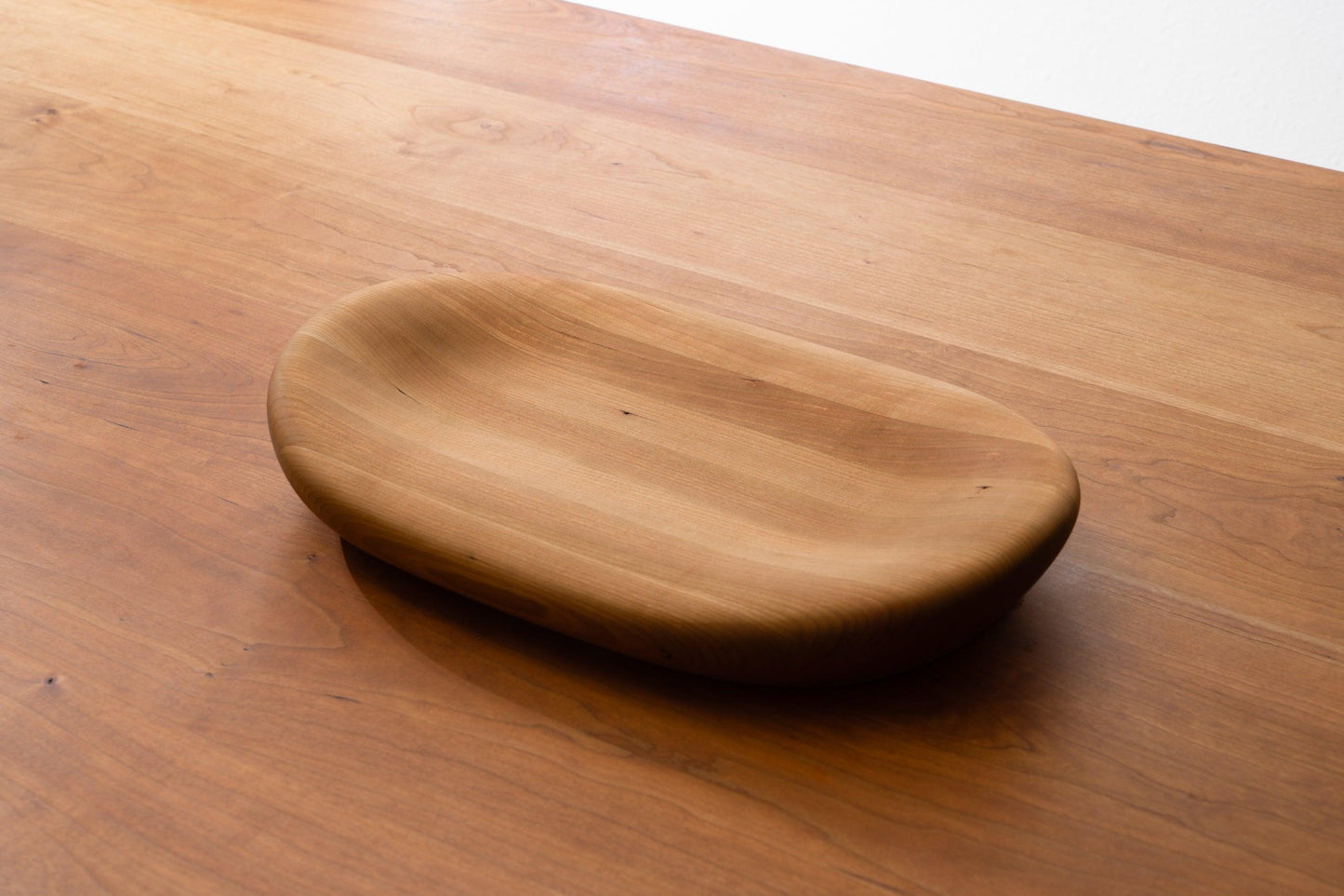 Handmade wooden Challah Tray in Cherry Wood