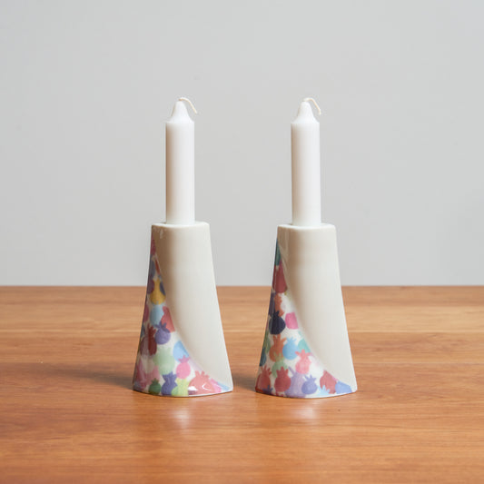 Candlesticks, Rainbow Pomegranates