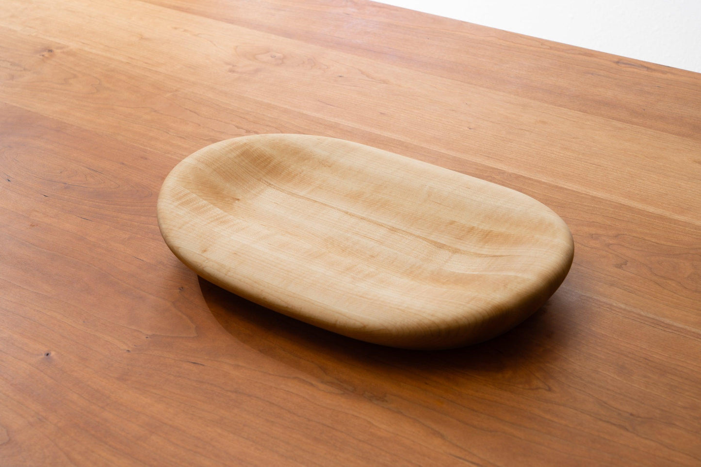 Handmade wooden Challah tray in Maple Wood